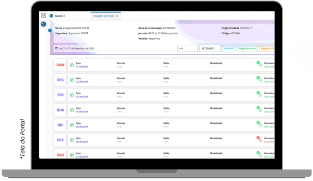 Otimização na gestão de solicitações e controle de frequência de estagiários